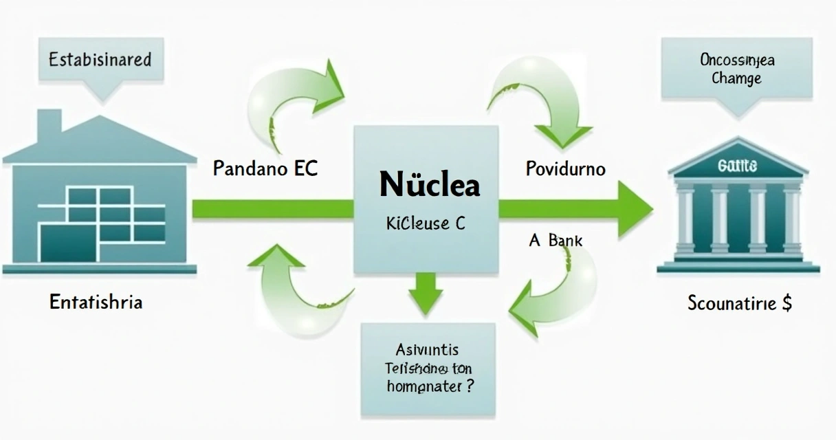 Fluxo visual do SLC com EC, Núclea e banco liquidante 