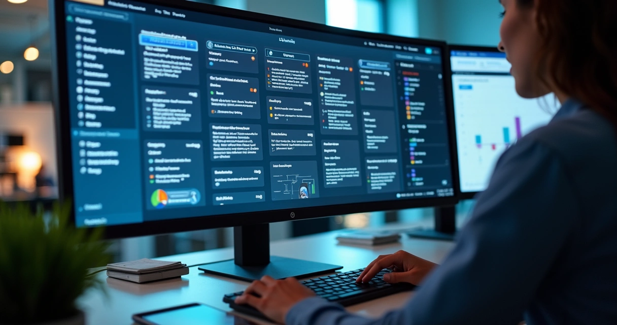Fluxo editorial com IA para conteúdo do LinkedIn em tela de computador 