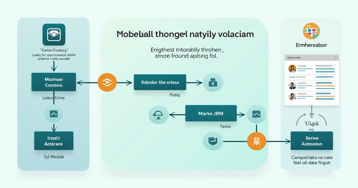 Exemplo de fluxo de enriquecimento de dados em cascata no CRM 