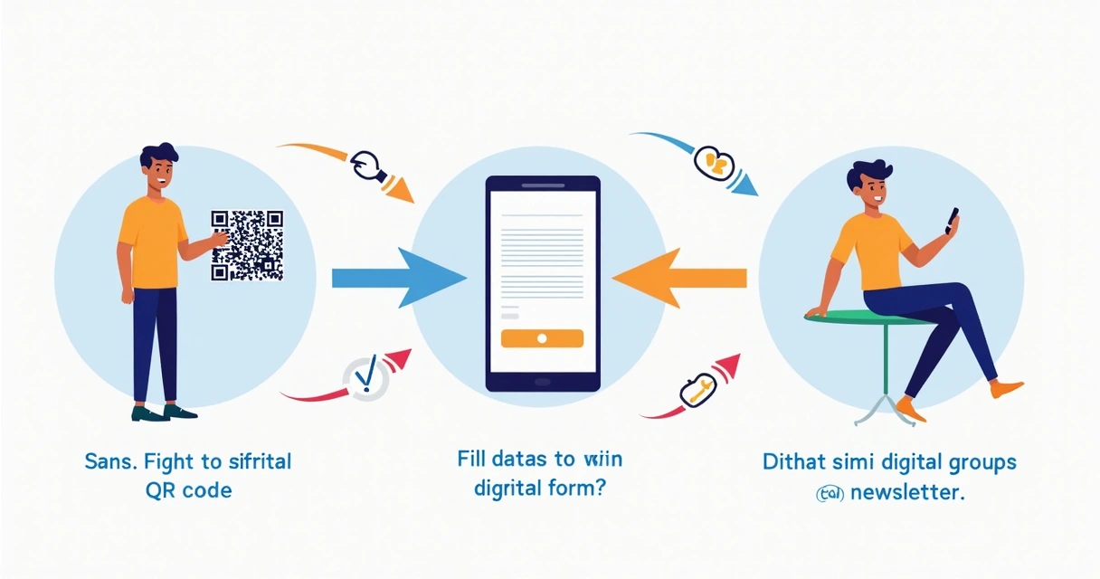 Fluxo visual de filiação após escanear QR code em campanha eleitoral