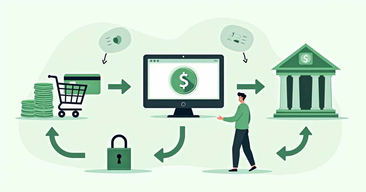 Fluxo simplificado de gateway de pagamento 