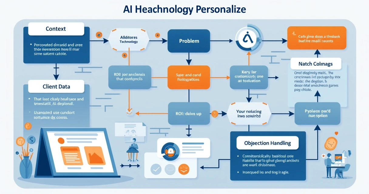 Fluxo digital de IA ajustando proposta comercial para PME 
