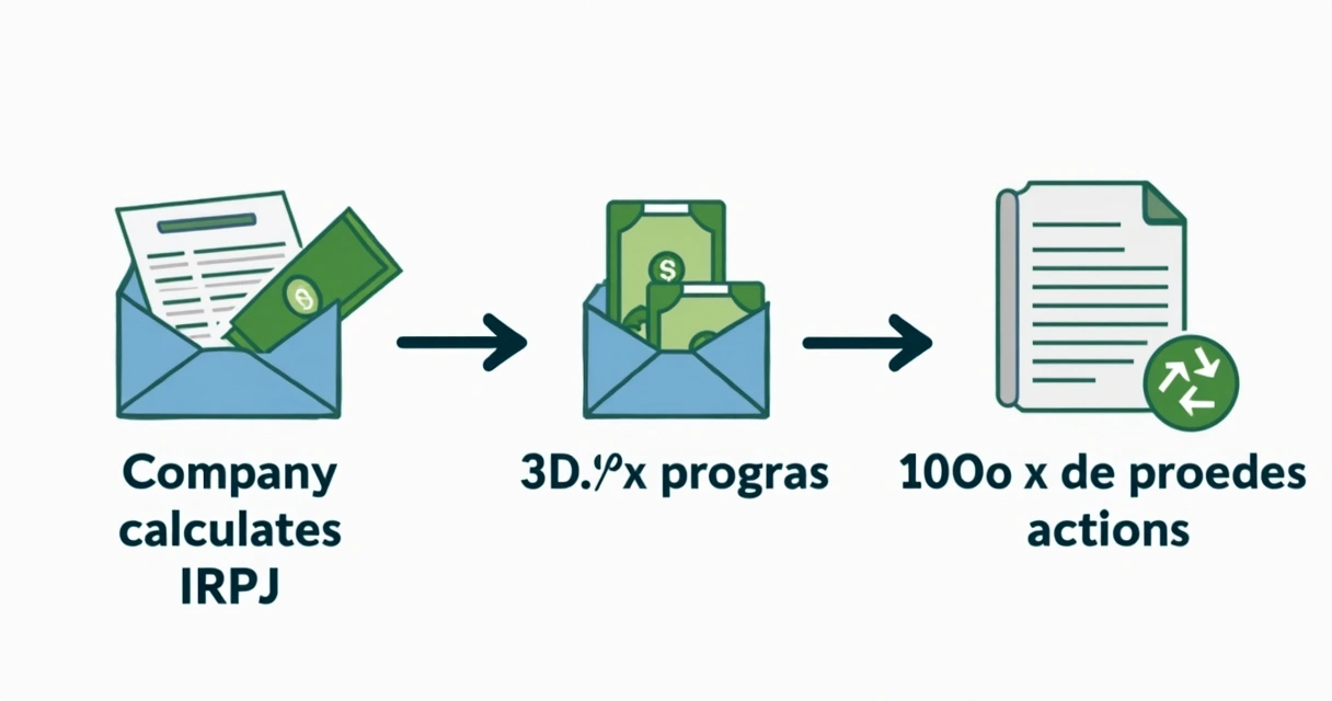 Gráfico ilustrando fluxo de recursos da lei de incentivo à reciclagem