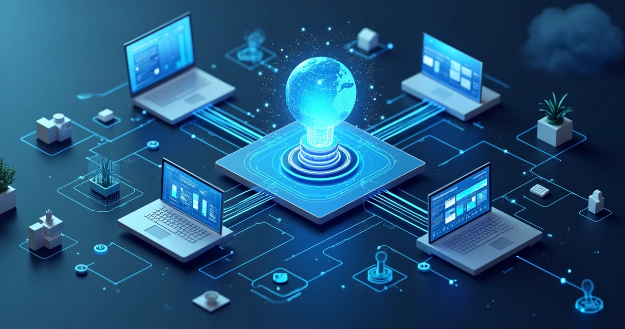 Diagrama de integração entre sistemas de CRM, ERP e IA em uma empresa 