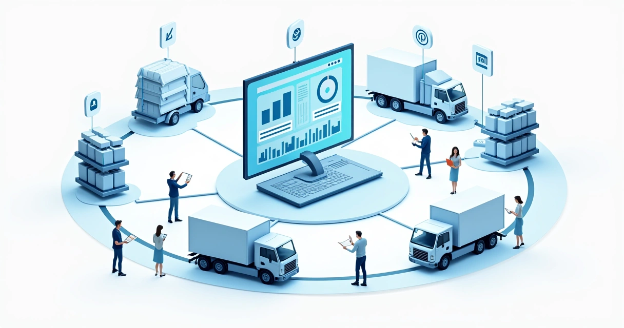 Fluxo de integração entre setor de compras e estoque 
