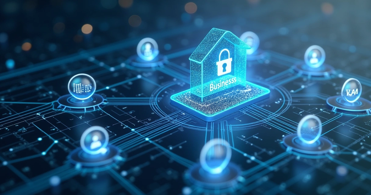 Fluxo de dados conectando sistemas a um lakehouse analítico 