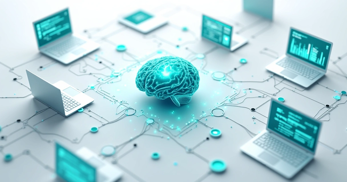 Fluxo visual de integração de dados entre sistemas empresariais 