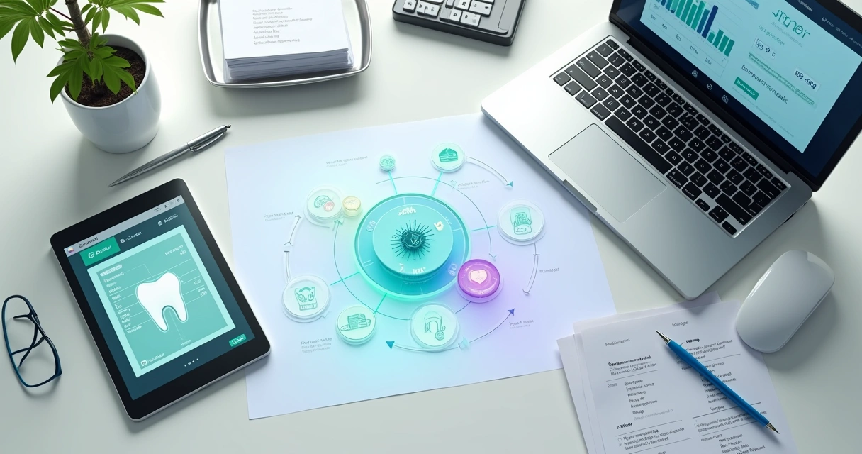 Fluxo integrado entre atendimento odontológico e controle financeiro em consultório 