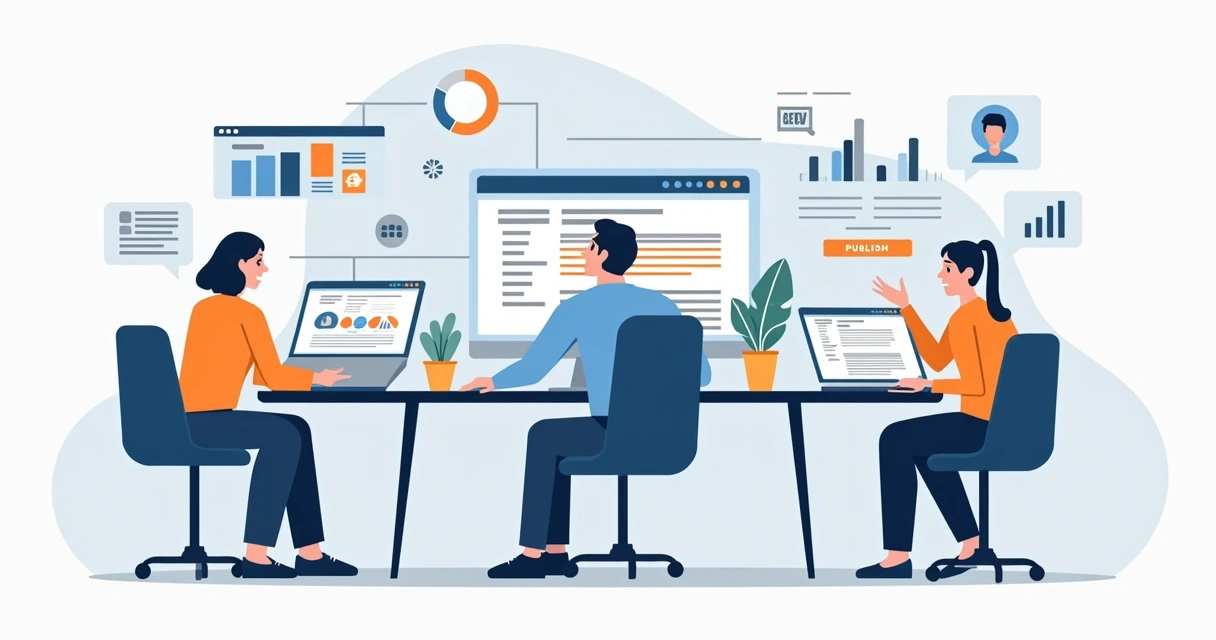 Fluxo de criação de site integrado ao publicar em tempo real 