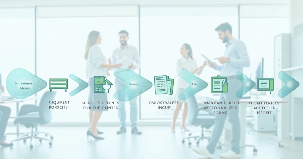 Fluxo visual otimizado de processos em empresa pericial 