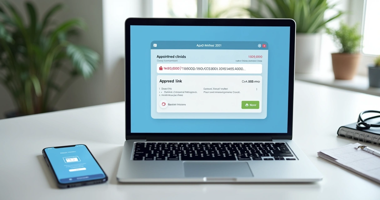 Fluxo digital de pagamento e confirmação em tela