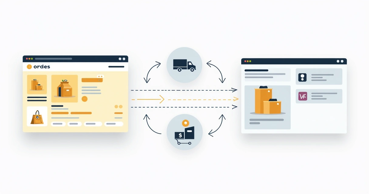 Fluxo do pedido sincronizado entre WooCommerce e Mercado Livre