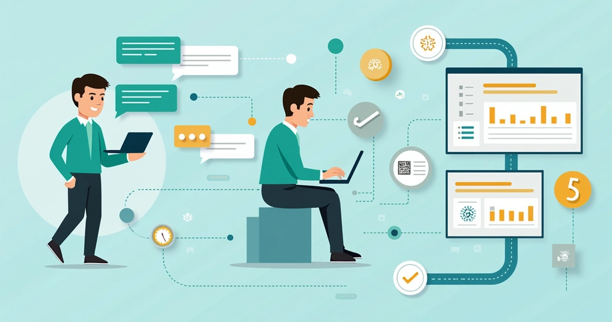 Fluxograma ilustrando o envio automático de pesquisa via diferentes canais digitais