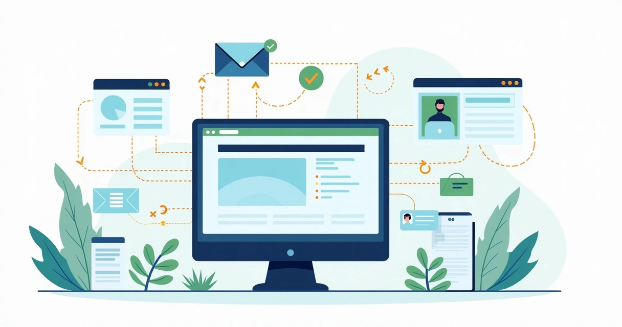 Fluxo de integração entre site, CRM e mensagens automáticas 