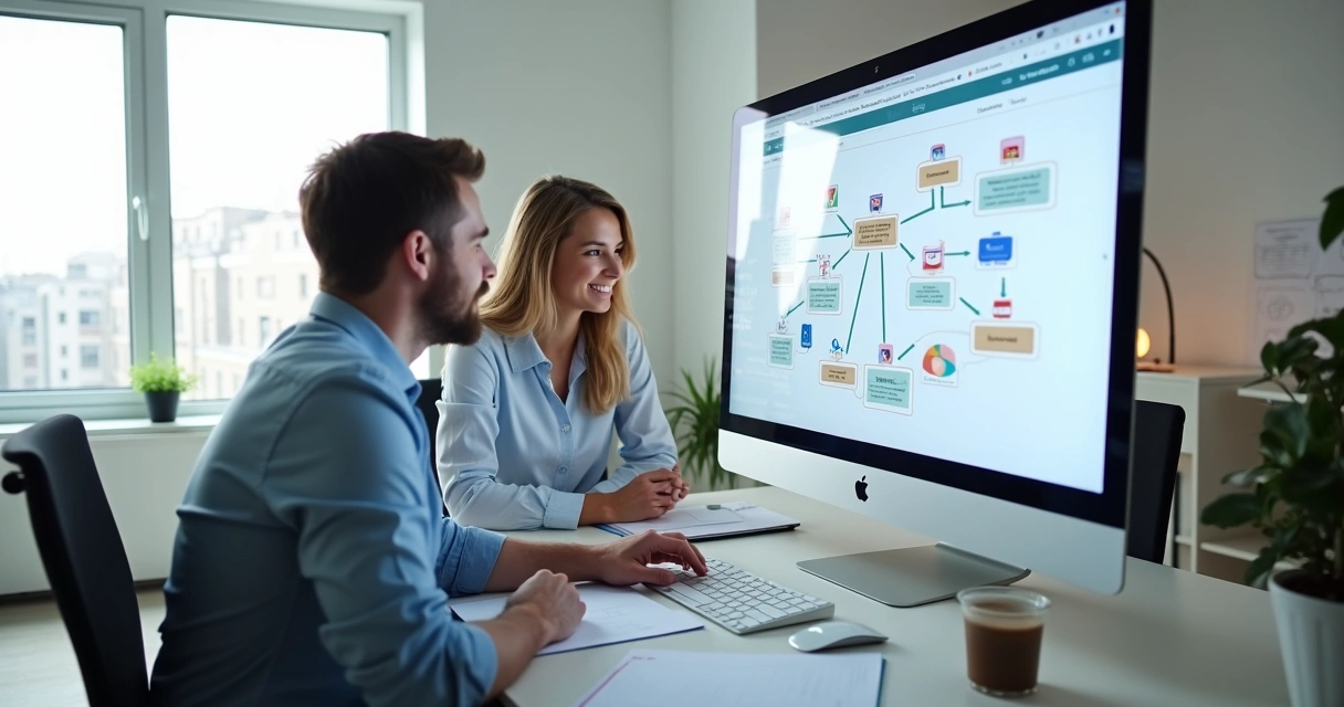 Fluxo de trabalho de automação com várias caixas de e-mail e aplicativos conectados 