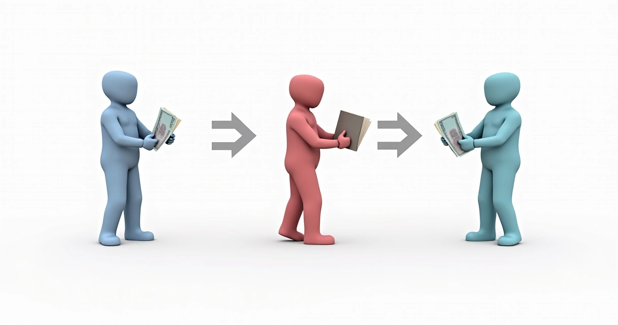 Fluxo de funções separadas no processo de compras