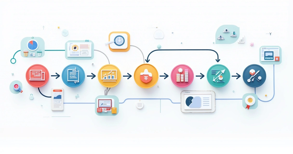 Fluxograma de processos integrados no ERP