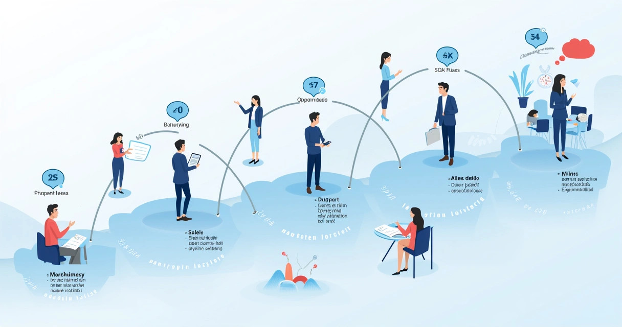 Fluxo dos estágios de lead do marketing até a venda 
