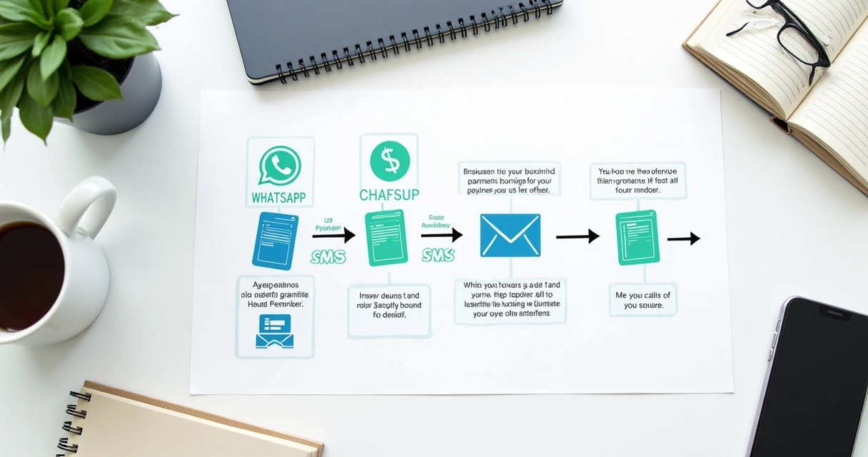 Diagrama mostrando etapas do aviso de cobrança, pré e pós vencimento 