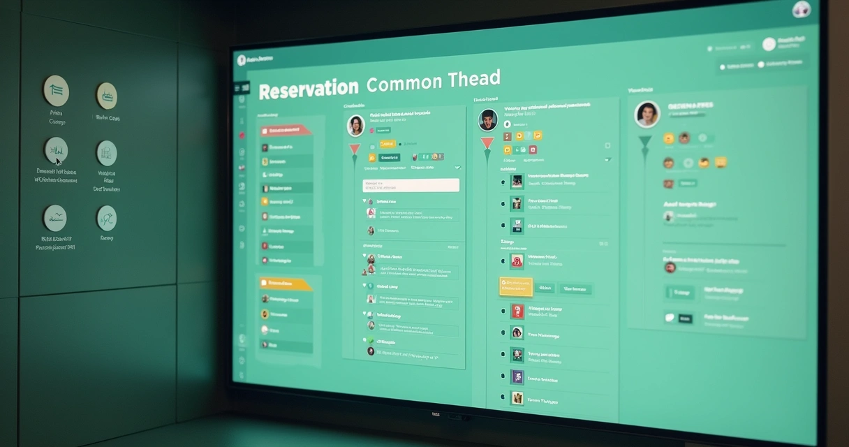 Painel digital de reservas de áreas comuns em condomínio 