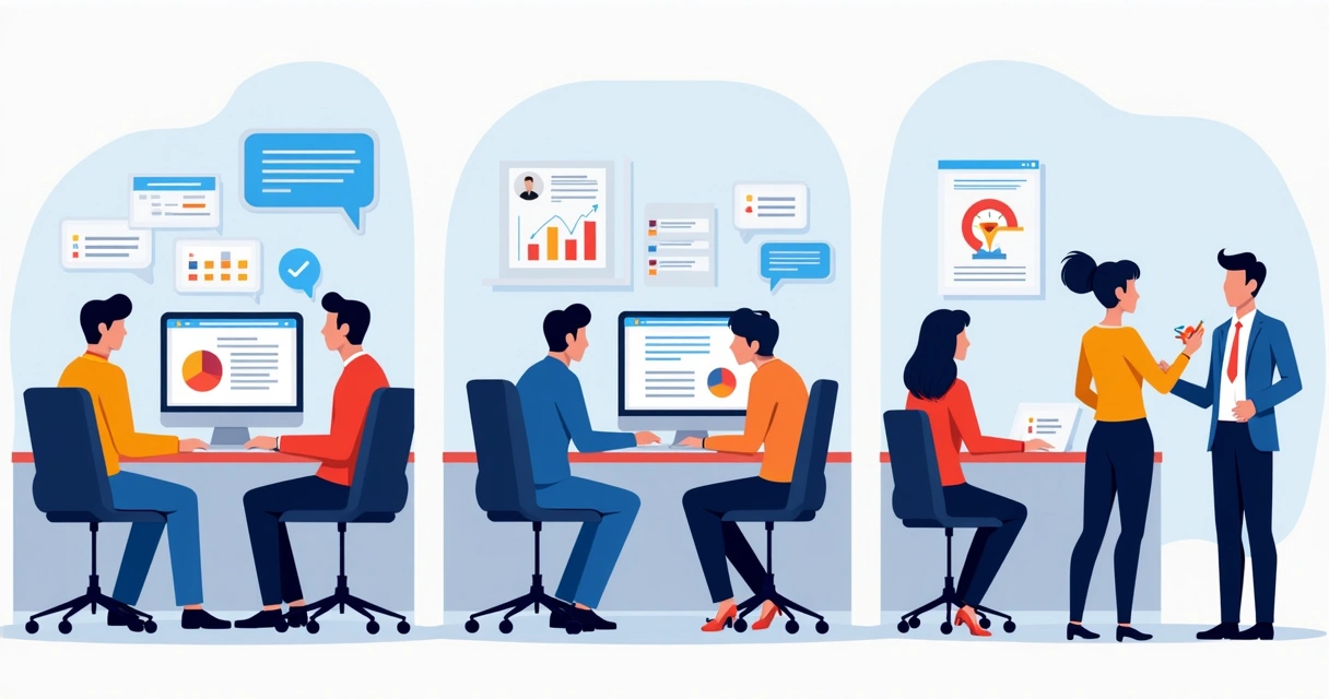 Fluxo de SDR agendando reunião entre lead e vendedor 