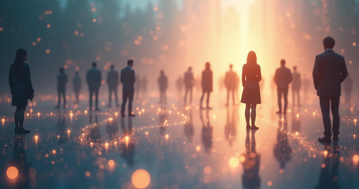 Fluxo de energia entre pessoas conectadas em uma rede sutil 