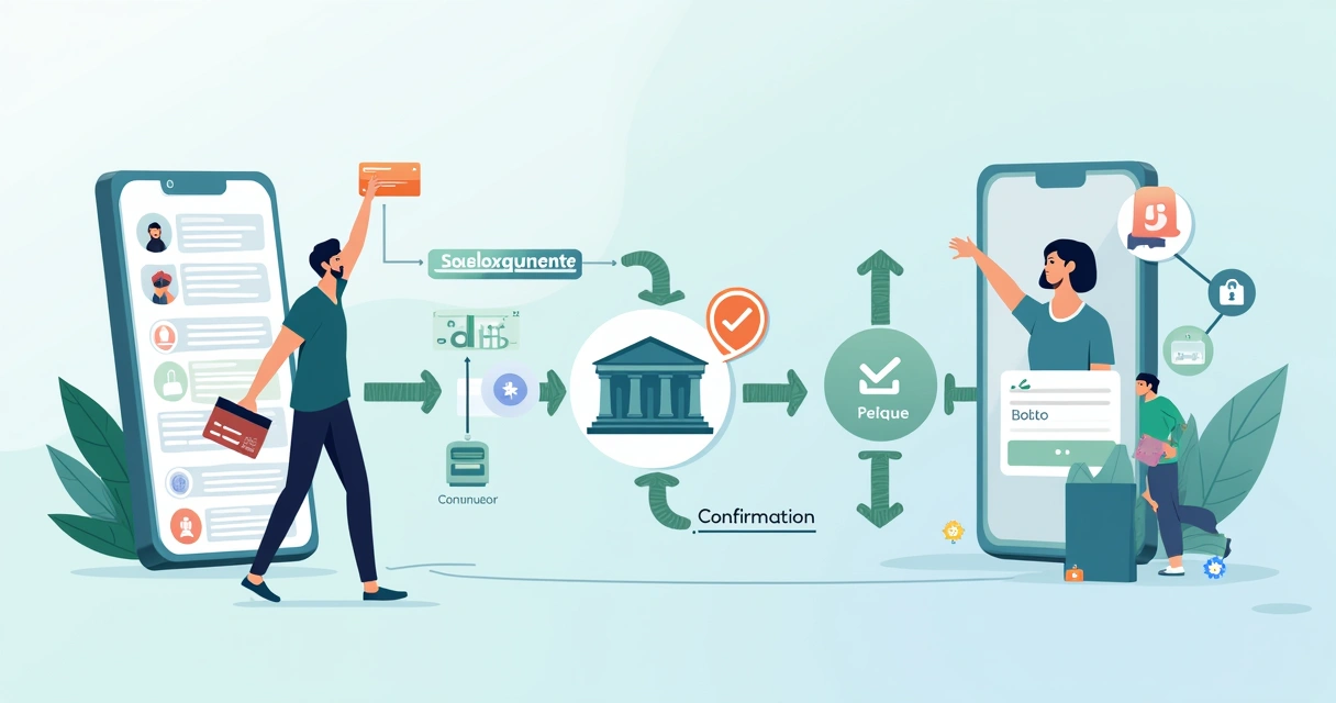 Diagrama de fluxo mostrando como funciona a intermediação da subadquirente em pagamentos digitais 
