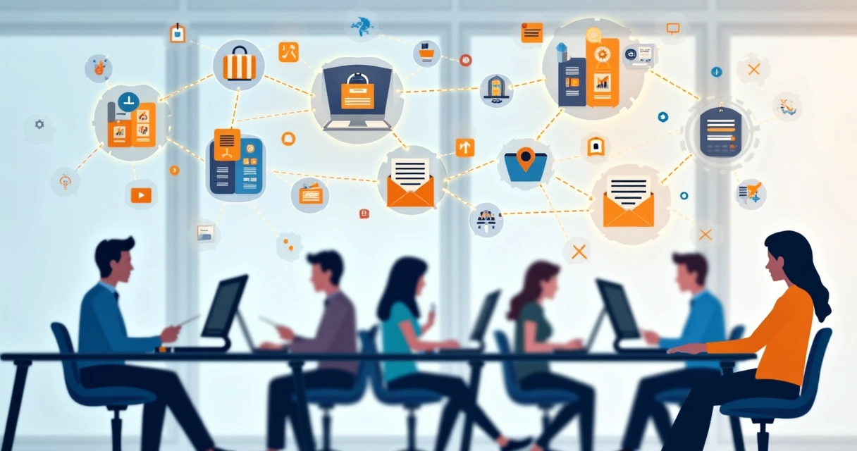 Fluxo de dados integrando setores fiscais, financeiros e de cobrança 