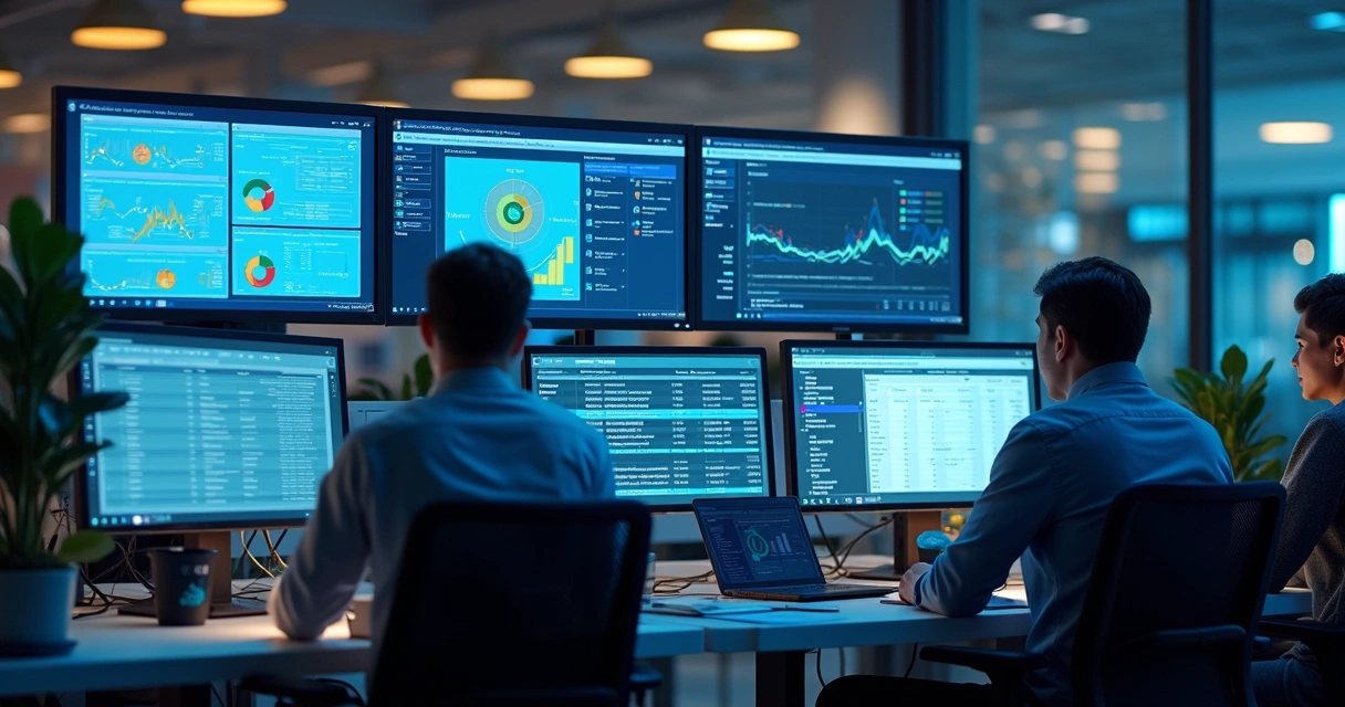 Fluxo de trabalho digital em escritório de contabilidade 
