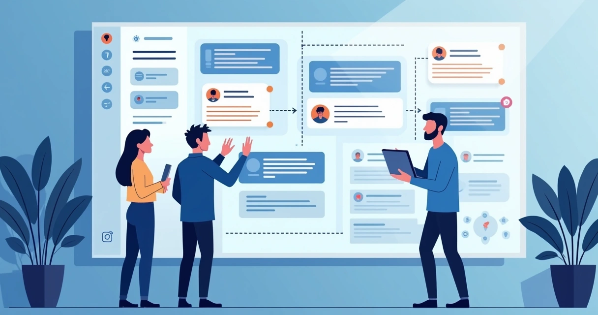 Fluxo de trabalho digital para uma equipe ágil 