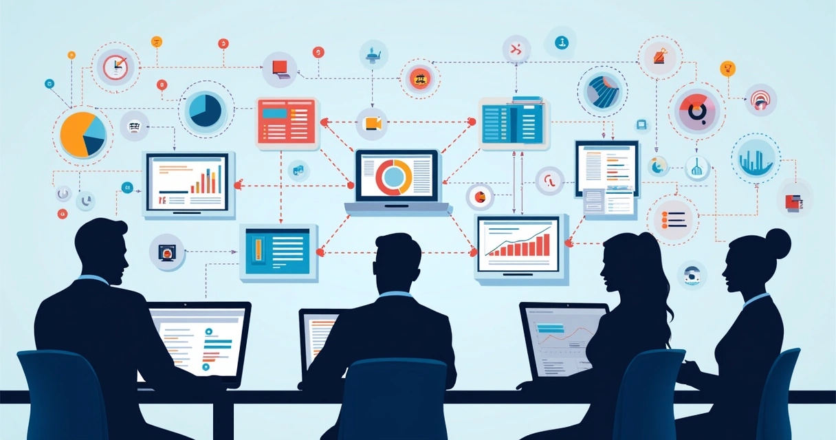 Fluxo de trabalho digital entre LDR e equipe comercial 