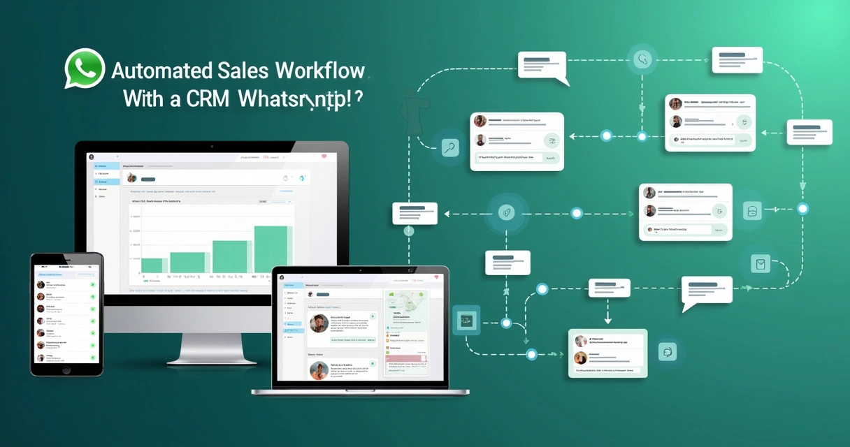 Fluxo automatizado de vendas integrado a CRM pelo WhatsApp 