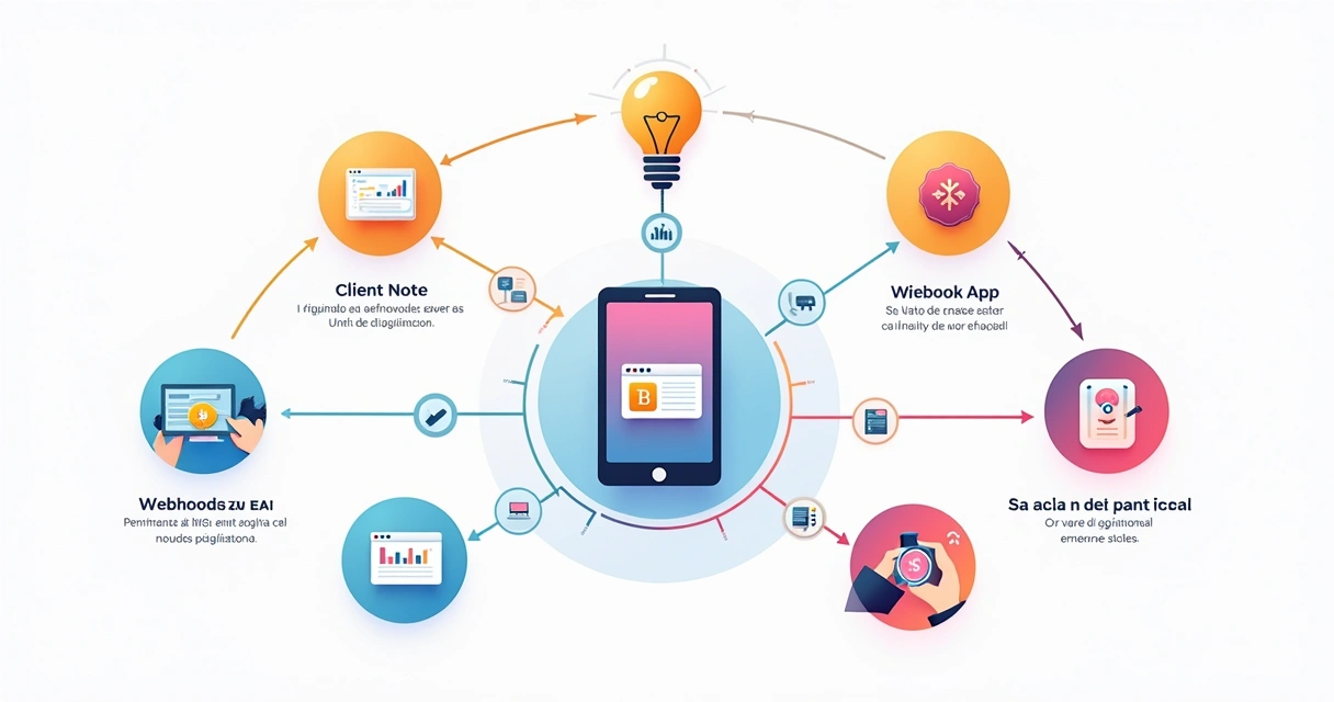 Esquema ilustrativo do fluxo de um webhook de nota fiscal 