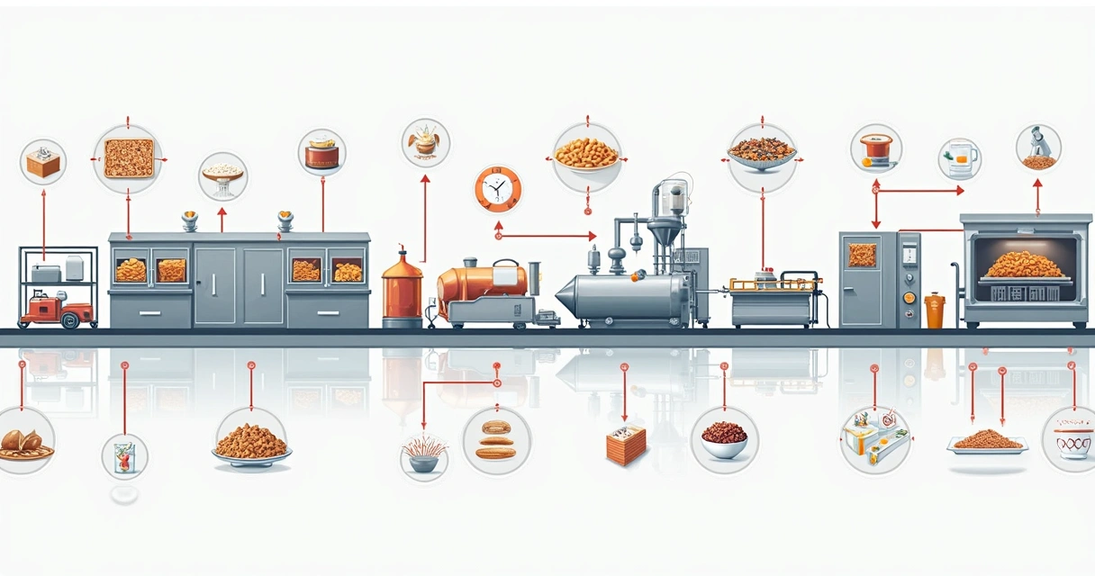Fluxograma do processo de produção de alimentos 