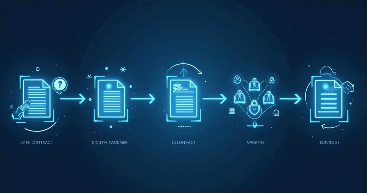 Fluxos digitais com assinatura eletrônica e automação de etapas 