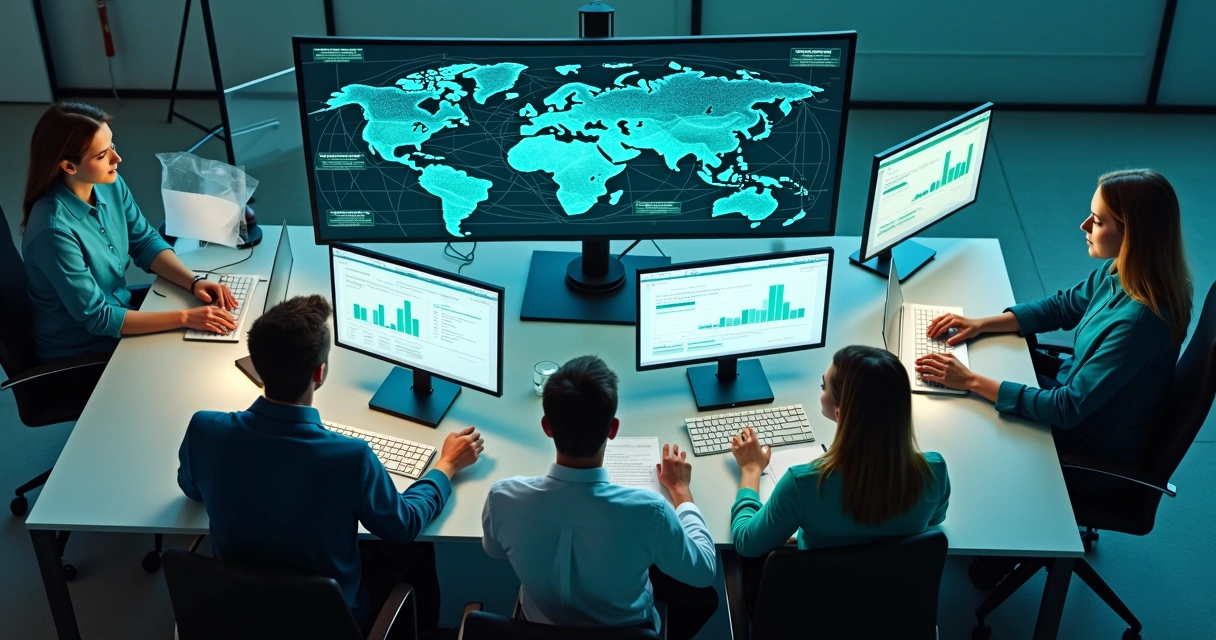 Workflow digitalizado com fluxos automatizados integrando setores internos 