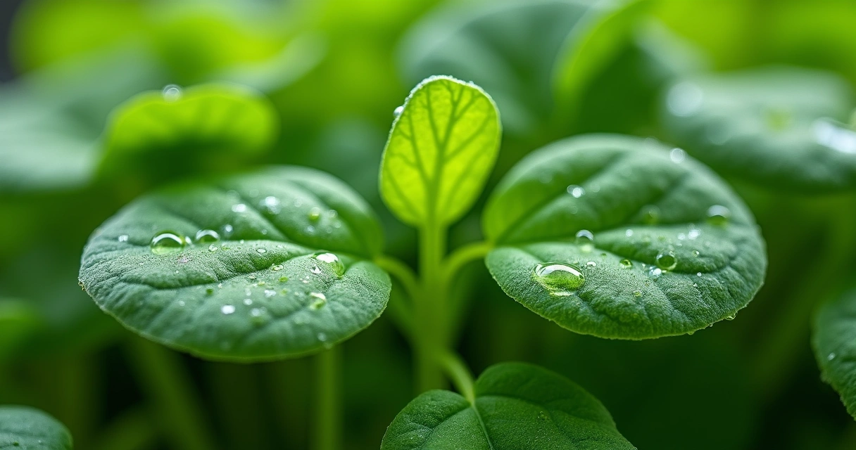 Folhas de agrião frescas e verdes em close 