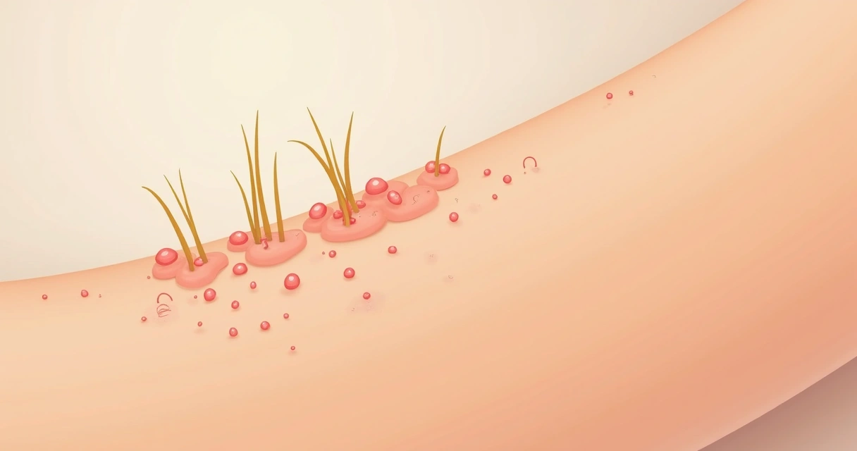 Foliculite na pele após depilação 