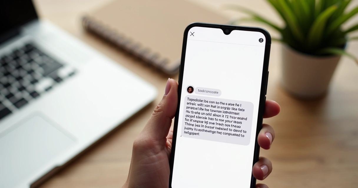 Exemplo de follow up no Direct mostrando respeito pelo tempo 