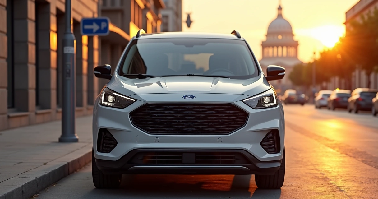Ford Territory híbrido reestilizado com nova frente e grade preta