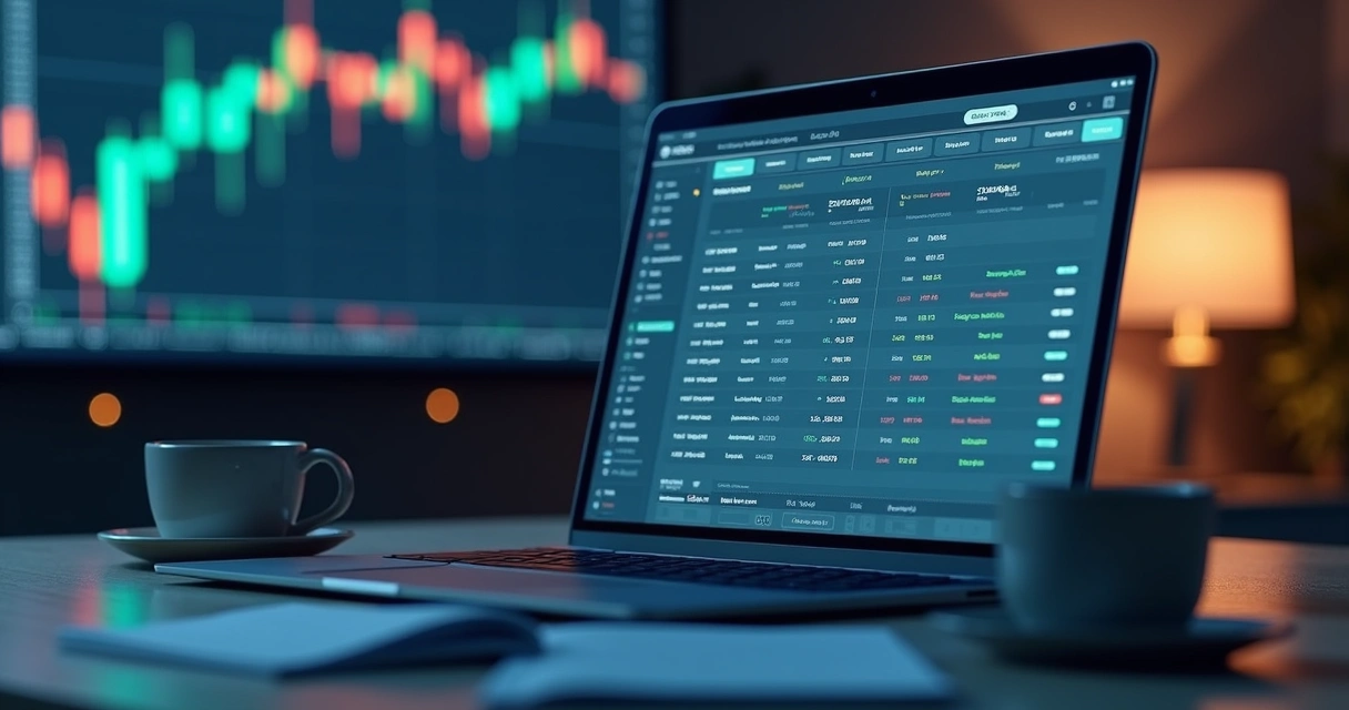 Digital forex journal dashboard with charts and trade entries