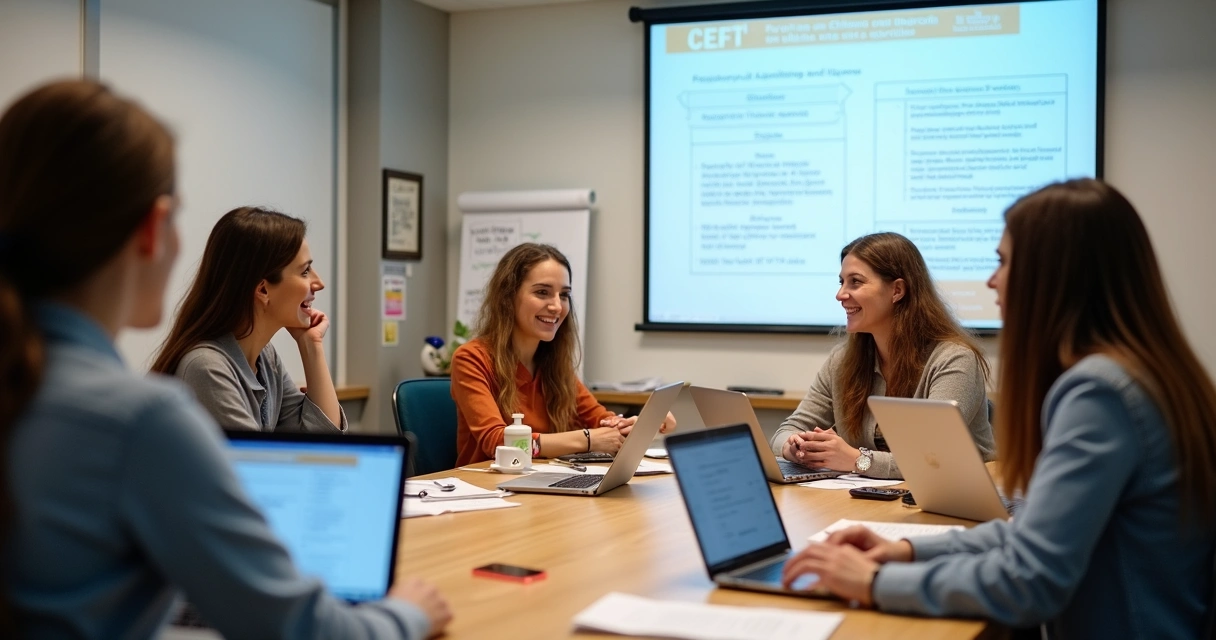 Professores participam de formação bilíngue com recursos digitais. 