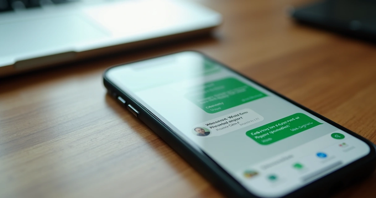 Mensagem de confirmação de acordo por WhatsApp entre empresa e cliente. 