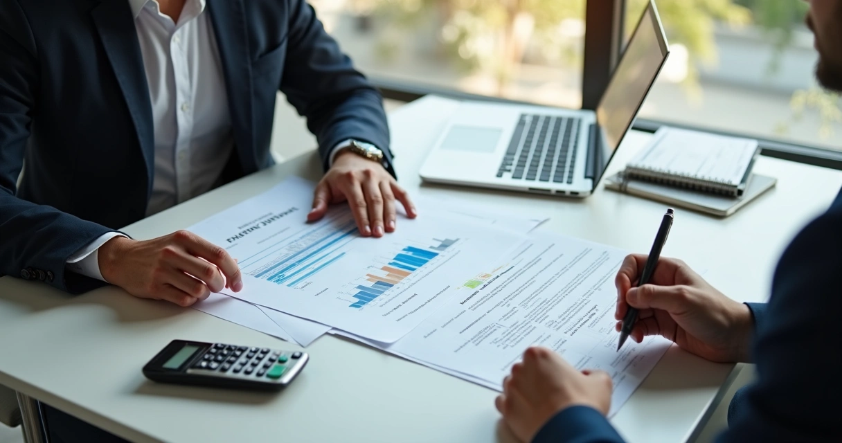 Consultor orientando empreendedor sobre formalização 