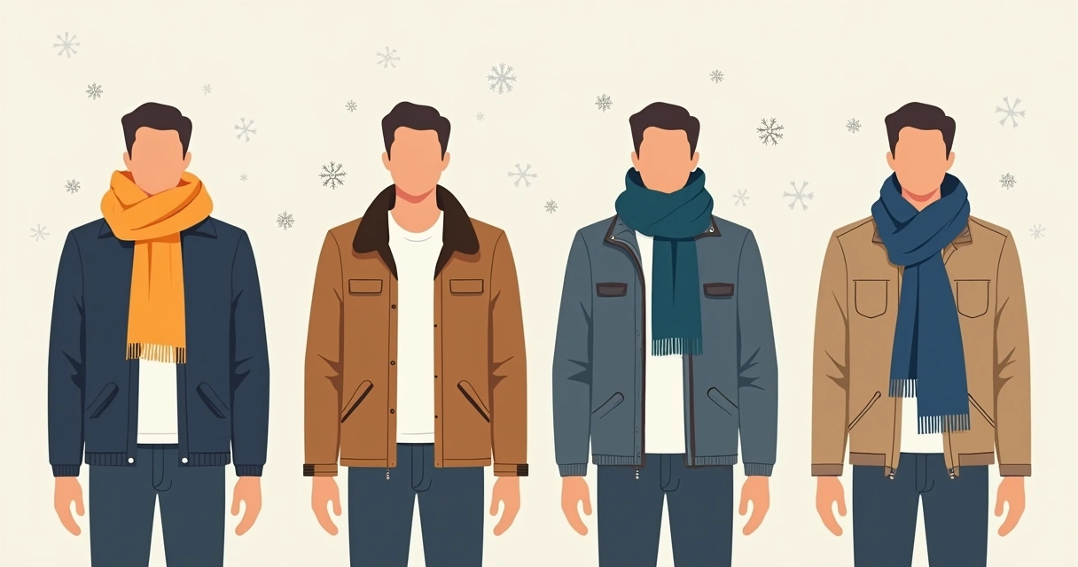 Diferentes maneiras de amarrar cachecol masculino