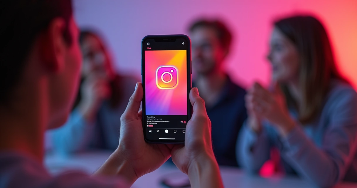 Tela de celular exibindo um vídeo vertical do Instagram Reels 