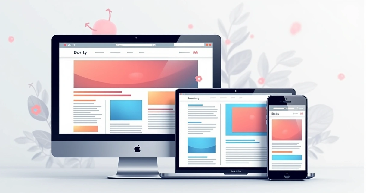 Vários formatos de anúncios em página de blog