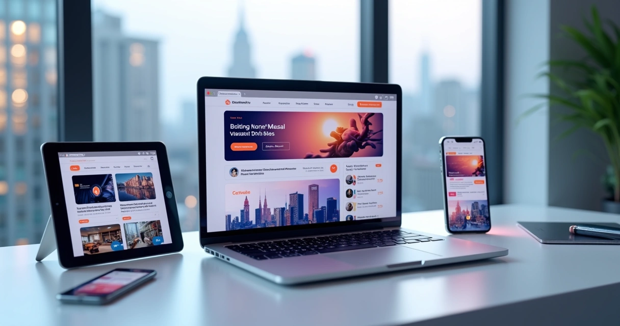 Tela de blog com diferentes formatos visuais aumentando o engajamento 
