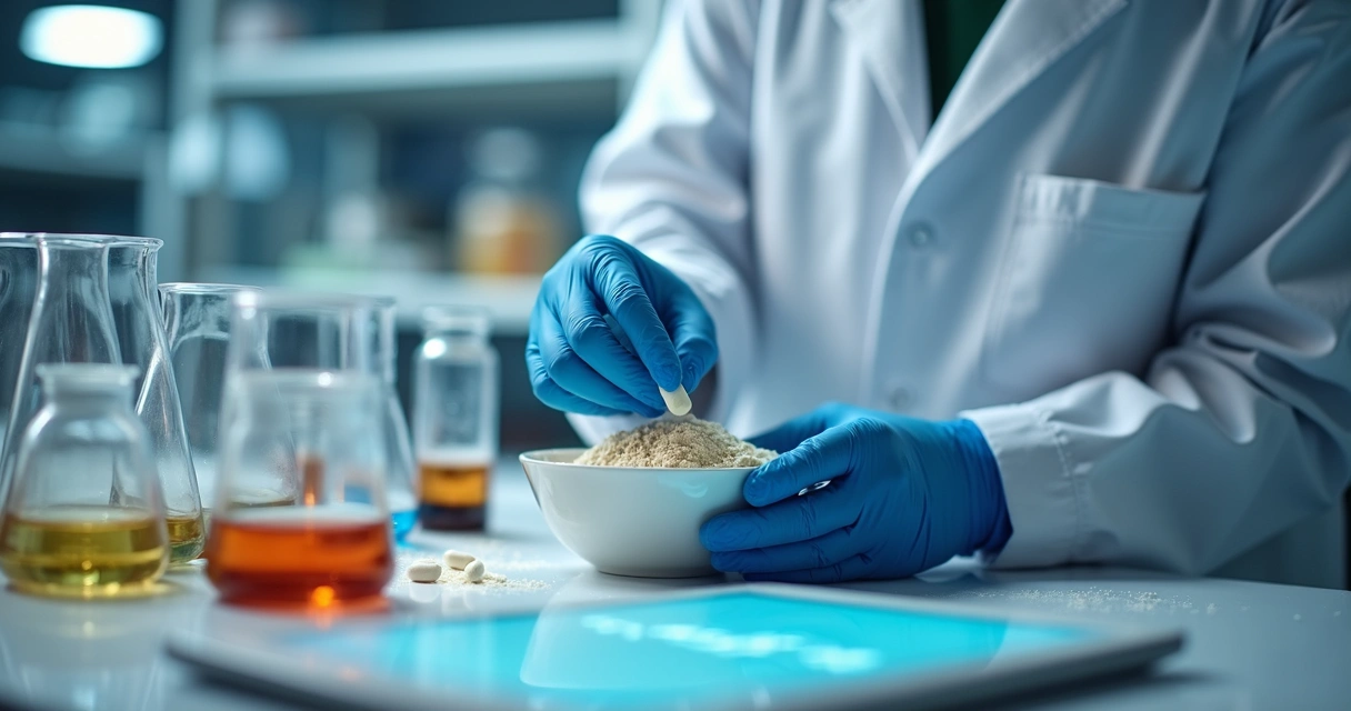 Processo de formulação de suplemento personalizado em bancada farmacêutica 