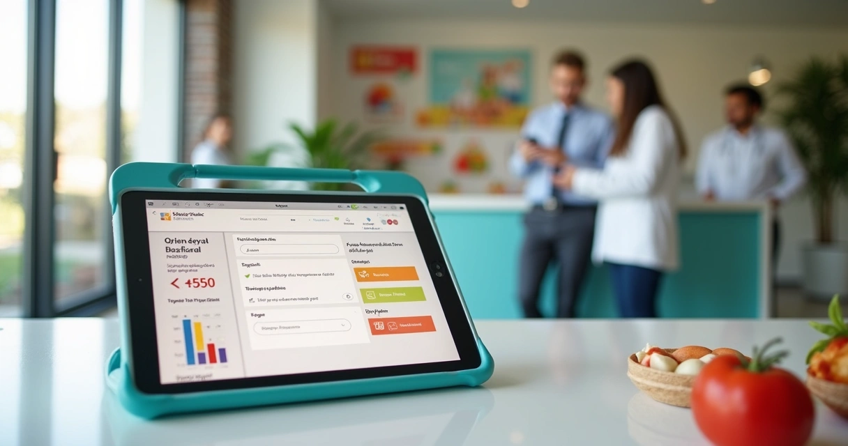 Formulário digital de check-in em app de nutrição 